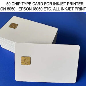 CHIP PVC CARD FOR INKJET PRINTER 50 QUANTITY FOR EPSON8050 PRINTER